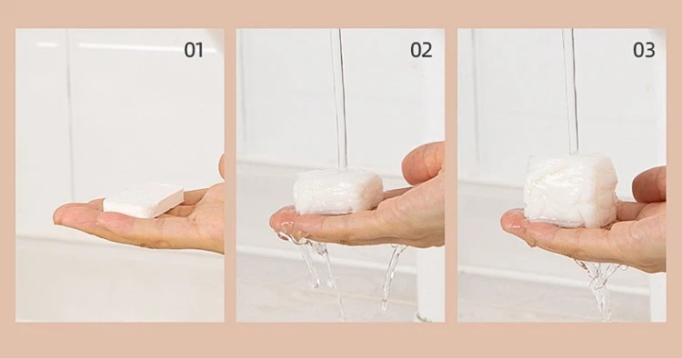 Disposable compressed face towel 1